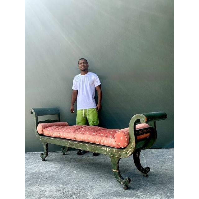 Vintage 18th Century Israel Cope Scroll Settee For Sale In West Palm - Image 6 of 15