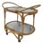 Bamboo Rattan Serving Trolley on Castors, 1950s For Sale
