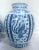 Large Blue & White Chinese Dragon & Phoenix Porcelain Floor Vases - Pair For Sale - Image 4 of 12
