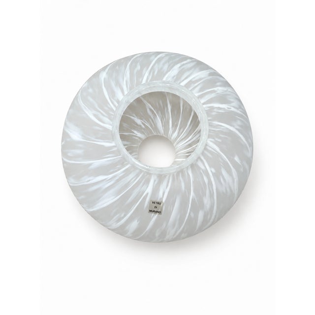 Gold Mid-Century Italian Brass and Murano Swirl Glass Sconce by Vetreria Lag, 1970s For Sale - Image 8 of 15