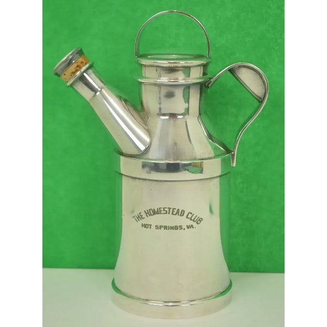 Silver 1960s Vintage Reed & Barton The Homestead Club 'Watering Can' Cocktail Pitcher For Sale - Image 8 of 8