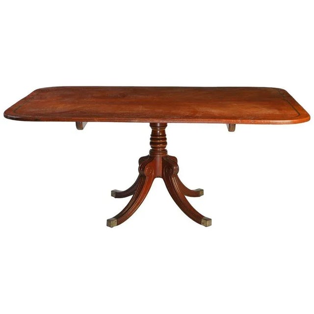 Gold 19th-Century English Regency Mahogany Breakfast or Dining Table For Sale - Image 8 of 8