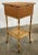 Antique Scorched Bamboo Sewing Table For Sale In Kansas City - Image 6 of 13