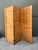 Brown Vintage Hand Painted Barn Wood Folding Screen For Sale - Image 8 of 8