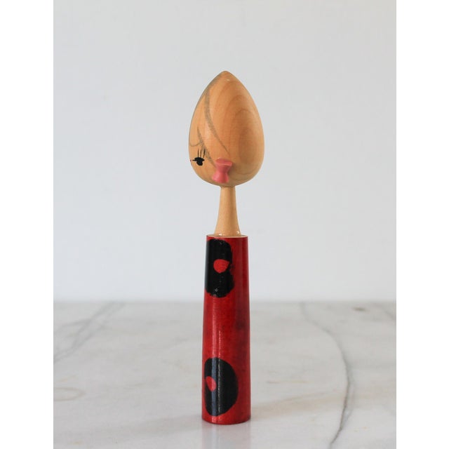 Vintage Japanese Kokeshi Doll For Sale In Milwaukee - Image 6 of 9