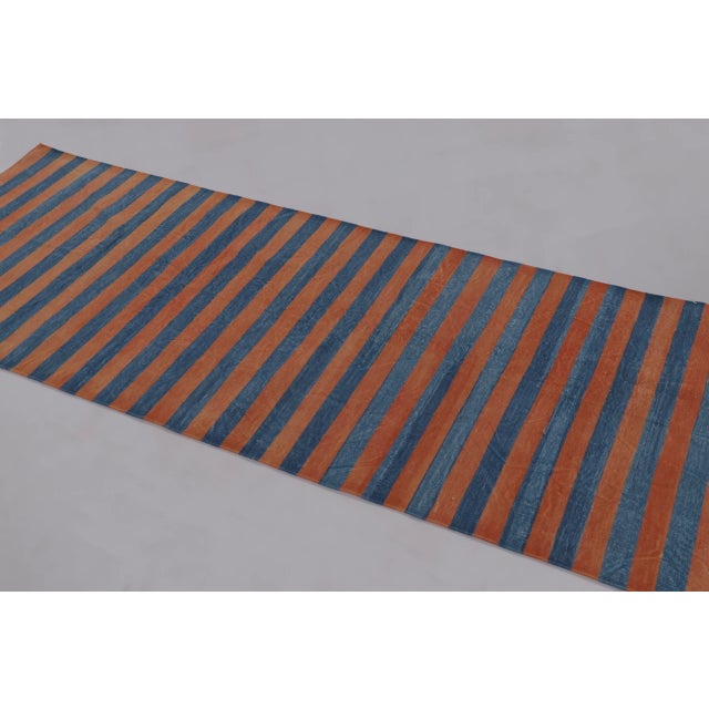 This 3 x 8 dhurrie runner flatweave from India offers a clean and vibrant interpretation of classic flatweave design....
