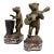 Vintage Castilian Bronze Animal Band Sculptures - Playing Guitar and Drum (Model 3036-34a) - A Matched Pair For Sale