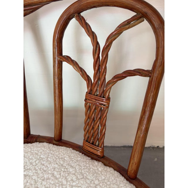 Twisted Rattan Armchairs, 1970s, Set of 2 For Sale - Image 11 of 14
