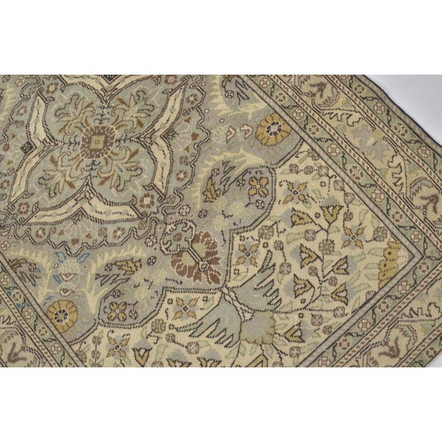 1960s 1960s Turkish Floral Handknotted Rug For Sale - Image 5 of 10