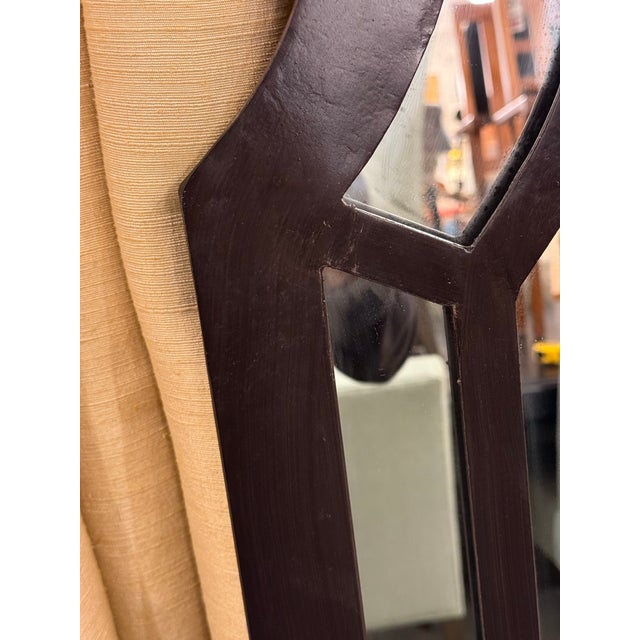 Black Kreiss Collection Savoy Double Frame Iron Wall Mirror For Sale - Image 8 of 12