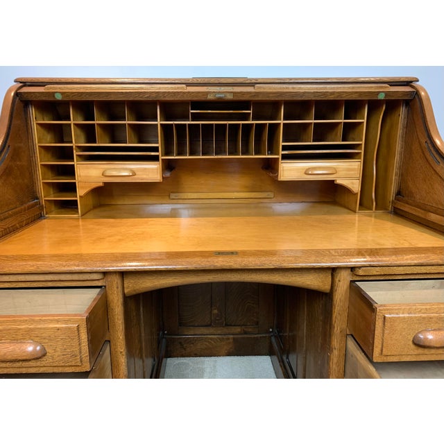 Late 19th Century Late 19th Century Rolltop Desk For Sale - Image 5 of 14
