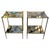 Neoclassical Side Tables in Brass and Oxidized Mirros, 1960, Set of 2 For Sale - Image 12 of 12