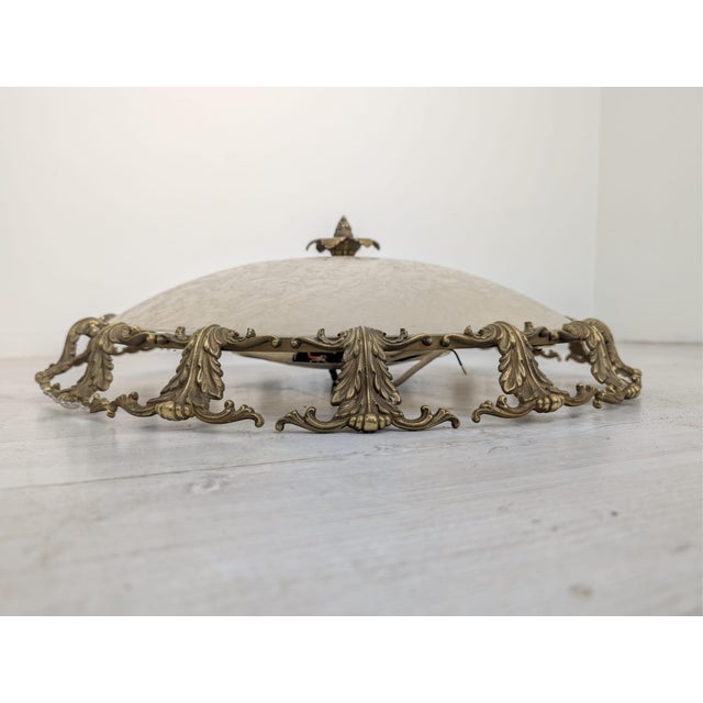 Metal Antique Palace Ceiling Lamp in Glass and Brass, 1970 For Sale - Image 7 of 15