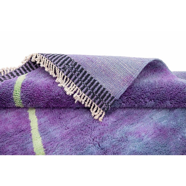 Large Hand-Knotted Moroccan Wool Rug by Azele Studio For Sale - Image 4 of 8