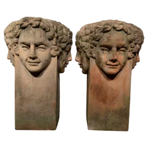 Large Tuscan Terracotta Planters, 1930s