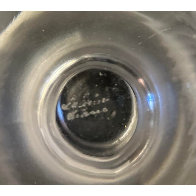 Vintage Lalique “Tete De Lion” cigarette holder. The frosted glass piece is signed on the bottom. The lion’s head is on...