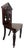 Antique English Gothic Revival Carved Oak Hall Chair With Pierced Tracery Back For Sale