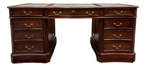 English Chesterfield Desk in Teak