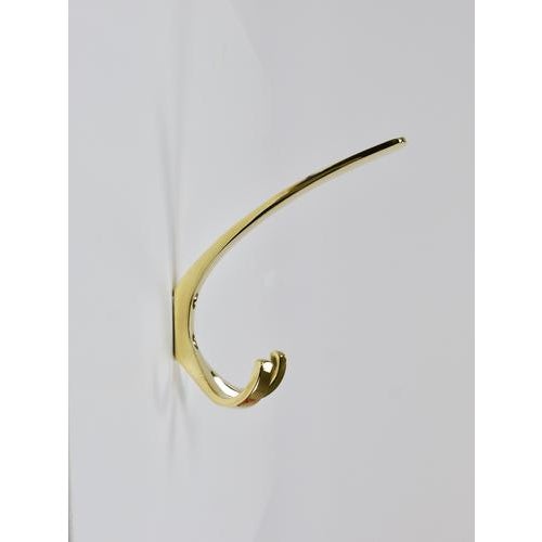 1950s Mid-Century Brass Coat Double Wall Hook by Herta Baller, Vienna, 1950s For Sale - Image 5 of 10