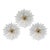 1980s Set of 3 Amsterdam Palmetta, Italian Murano Glass Ceiling Light or Flush Mount For Sale