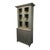 Late 19th Century Late 19th Century Tall Swedish Display Cabinet in Dark Grey With Beautiful Patina For Sale - Image 5 of 9