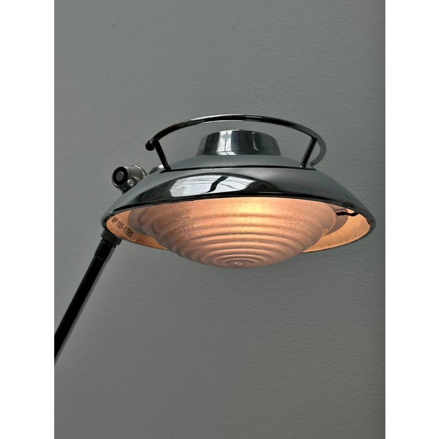 Authentic Vintage Mid-Century Architect Floor Lamp by Ferdinand Solère for SOLR Model No. 219R (France, 1980s) A...