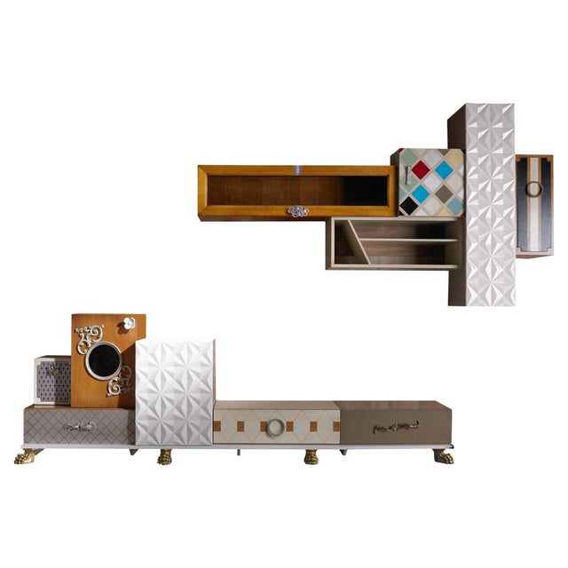 Tetris Composition TV Cabinet by Lola Glamour For Sale - Image 6 of 6