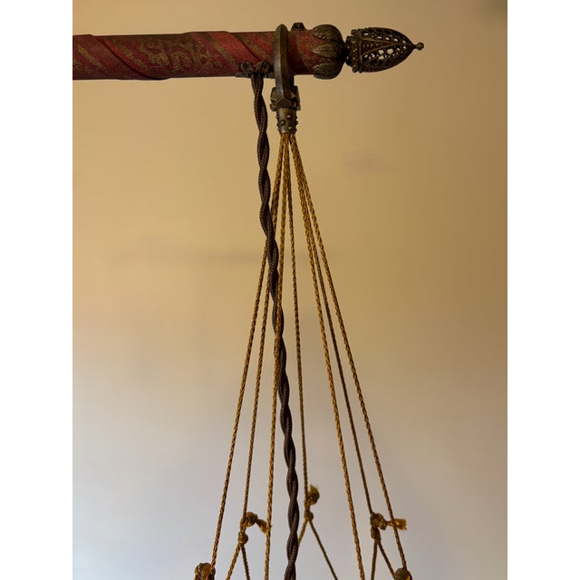 1990s Fortuny Cesendello Silk Floor Lamp For Sale In Chicago - Image 6 of 12