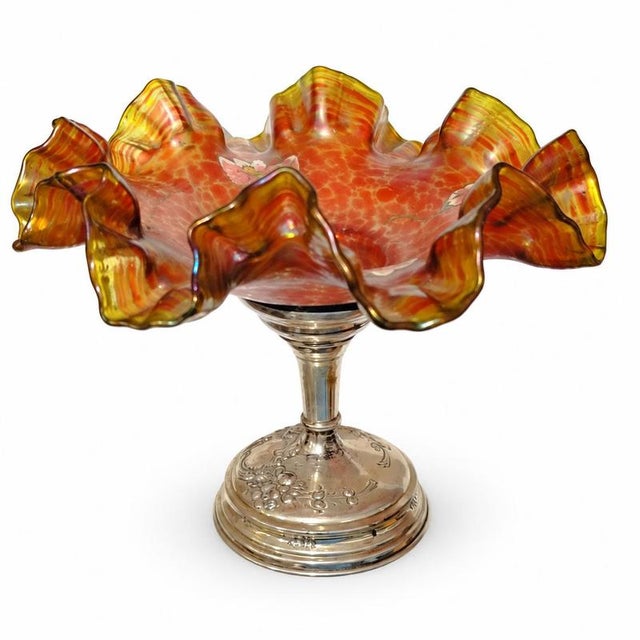 19th Century Glass and Silver Stemmed Goblet For Sale - Image 9 of 9