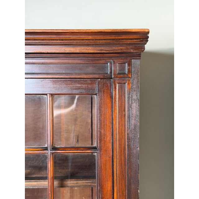 Pair of Mid-19th Century New England Cherry Glazed Display Cupboards, C. 1840–1860 For Sale In Boston - Image 6 of 16