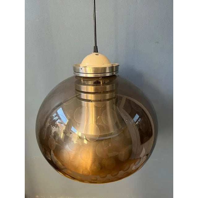 Space Age Mushroom Pendant Lamp by Herda, 1970s For Sale - Image 6 of 11