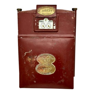 Rare Antique Mid 1850s Boston Massachusetts Home Lighting Natural Gas Meter Now for Unique Decorator Item For Sale