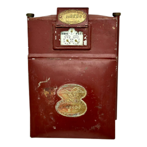 Rare Antique Mid 1850s Boston Massachusetts Home Lighting Natural Gas Meter Now for Unique Decorator Item