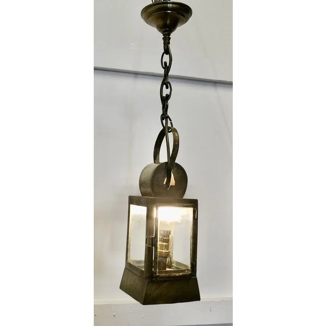 French Brass Night Watchman's Lantern For Sale - Image 3 of 7