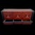 Italian 1950s Modernist Italian James Mont Nine Drawer Dresser For Sale - Image 3 of 5