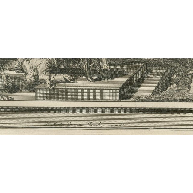 18th Century Pieter Mortier, The Calling of Samuel and the Death of Eli, 1700, Engraving For Sale - Image 5 of 12