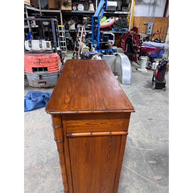 19th Century French Faux Bamboo Bookcase For Sale - Image 10 of 13