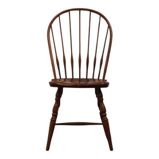 High End Vintage Solid Cherry Early American Windsor Dining Side Chair 303-882 For Sale