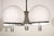 1960s 1960s Vintage Chrome & White Lightolier Ceiling Fixture For Sale - Image 5 of 9