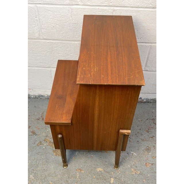 Mid-Century Modern Two-Tiered Nightstand For Sale - Image 9 of 12