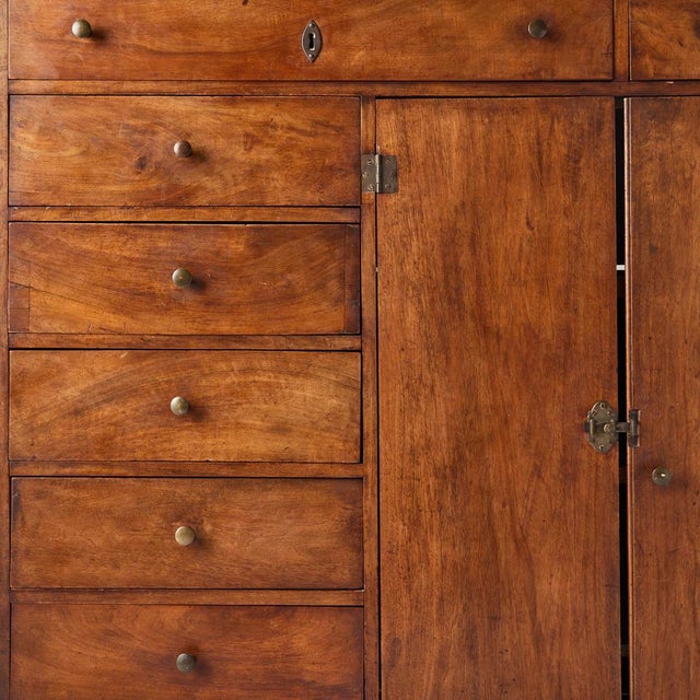 Antique French Walnut Cabinet, 19th Century For Sale - Image 9 of 11