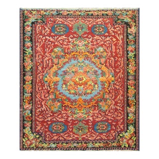 Antique Karabagh/Caucasian Soumak/Kilim Rug, 5'1" X 6'4" For Sale