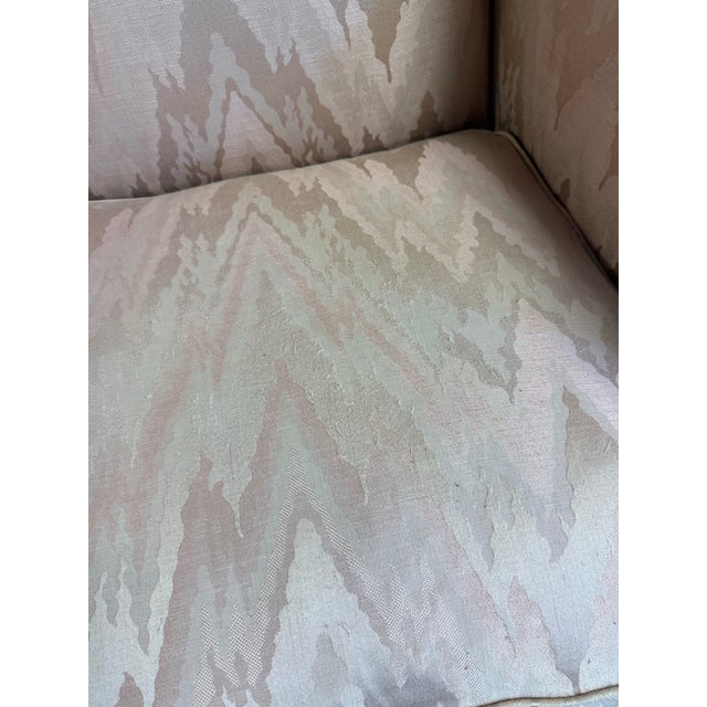 Southwood Traditional Wingback Chair With Carved Cabriole Legs - For Reupholstery For Sale - Image 10 of 12