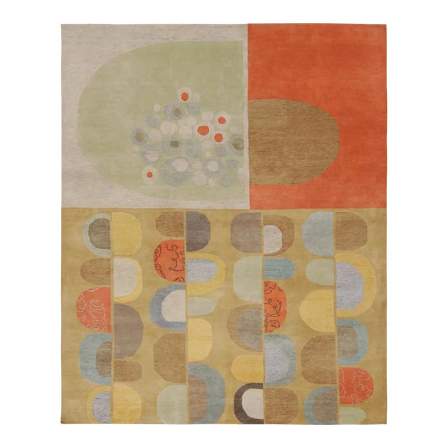 Rug & Kilim X Jenn Ski Mid-Century Modern Style Rug With Polychromatic Patterns, 9x12 For Sale