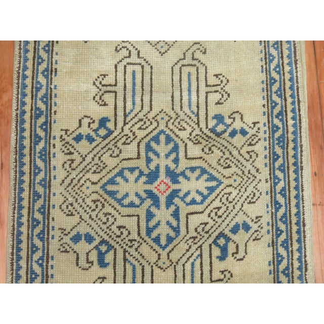 Early 21st Century Antique Oushak Hallway Staircase Runner For Sale - Image 5 of 6