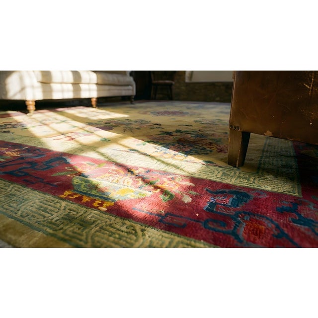 1920s Chinese Art Deco Carpet ( 8'9" x 11'6" - 267 x 351 ) For Sale - Image 10 of 10