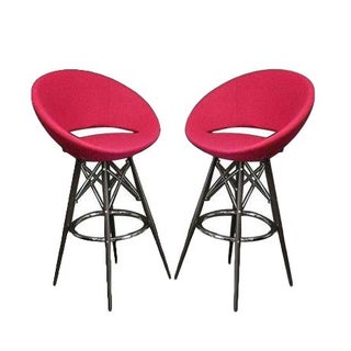 Soho Fuschia Bar Stools - A Pair For Sale