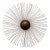 Ntage 40” Brass-Finish Starburst Sunburst Wall Sculpture For Sale