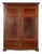 Large English Inlaid Mahogany Double Wardrobe, 1890 For Sale