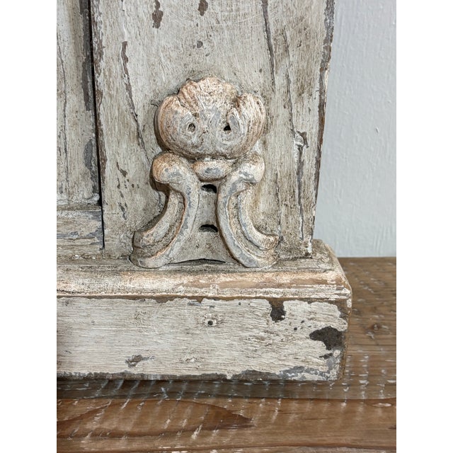 Rustic European Antique Trumeau Mirror For Sale - Image 3 of 9